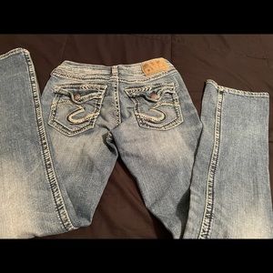 Silver Suki Mid Slim Boot W28/L33